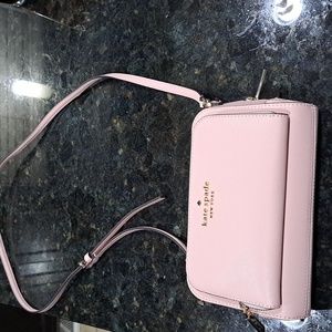 Kate Spade (pink) crossbody with matching long wallet